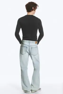Jean bootcut décontracté taille mi-haute Mercury - Bleu fantôme - Bleu clair — photo 4