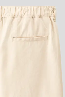 Pantalon Loose Fit en denim - Crème — photo 5