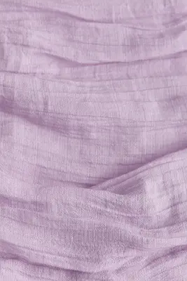 Robe ruchée avec jupe évasée - Violet clair — photo 5