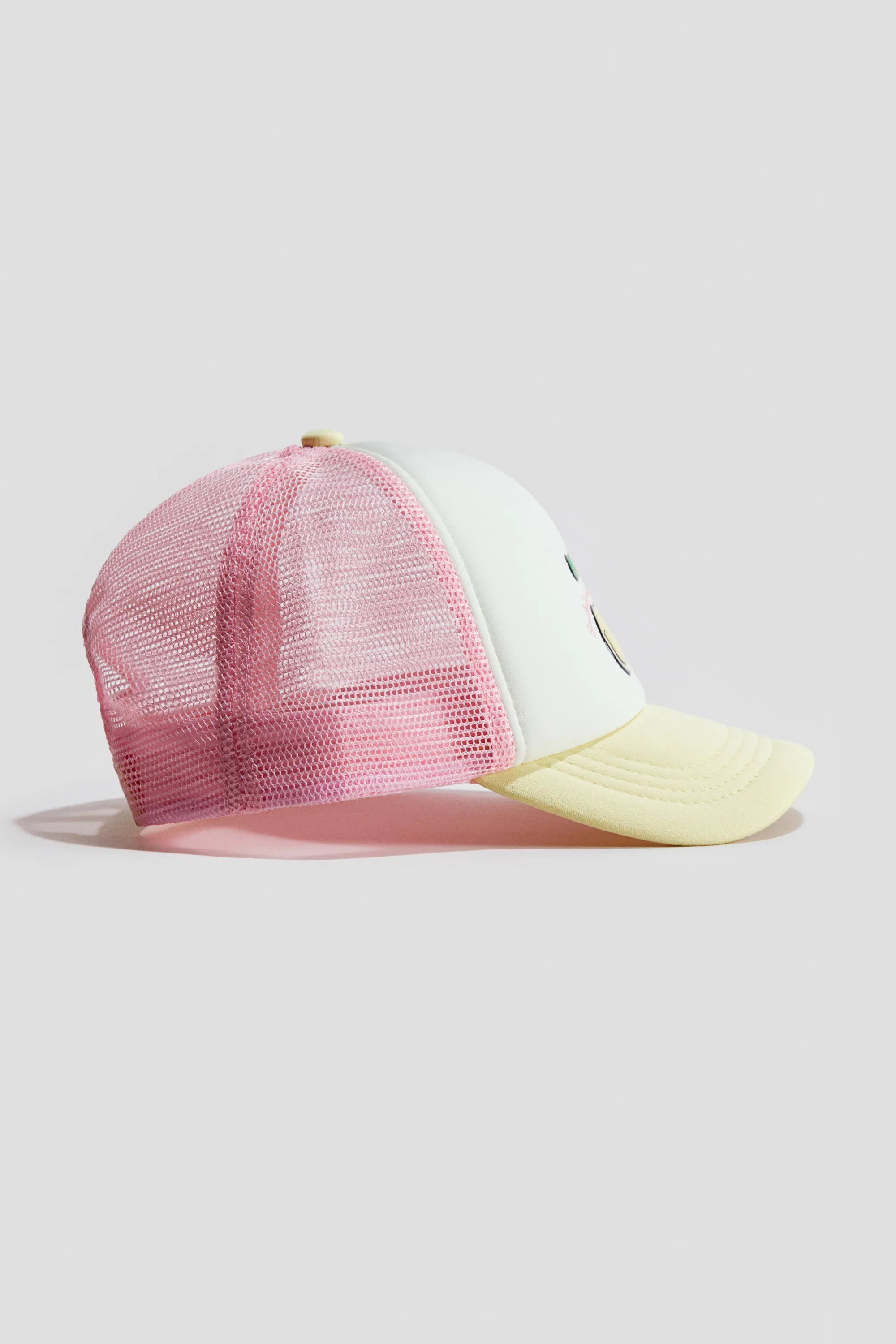 Casquette trucker imprimée - Jaune clair/SmileyWorld®