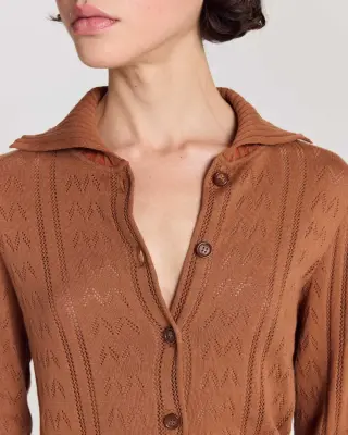 Cardigan Melissa cannelle — photo 1