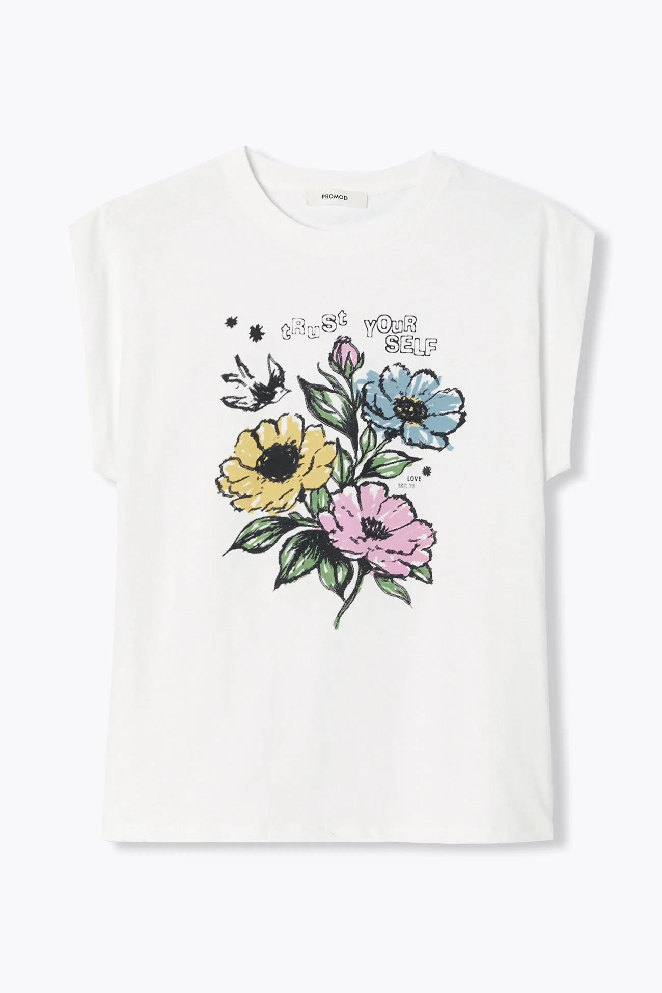 T-shirt à fleurs Femme