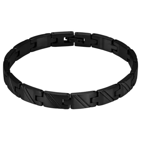 ROCHET - Bracelet DEAR Acier PVD Noir satiné 8mm x 21cm HB7481A