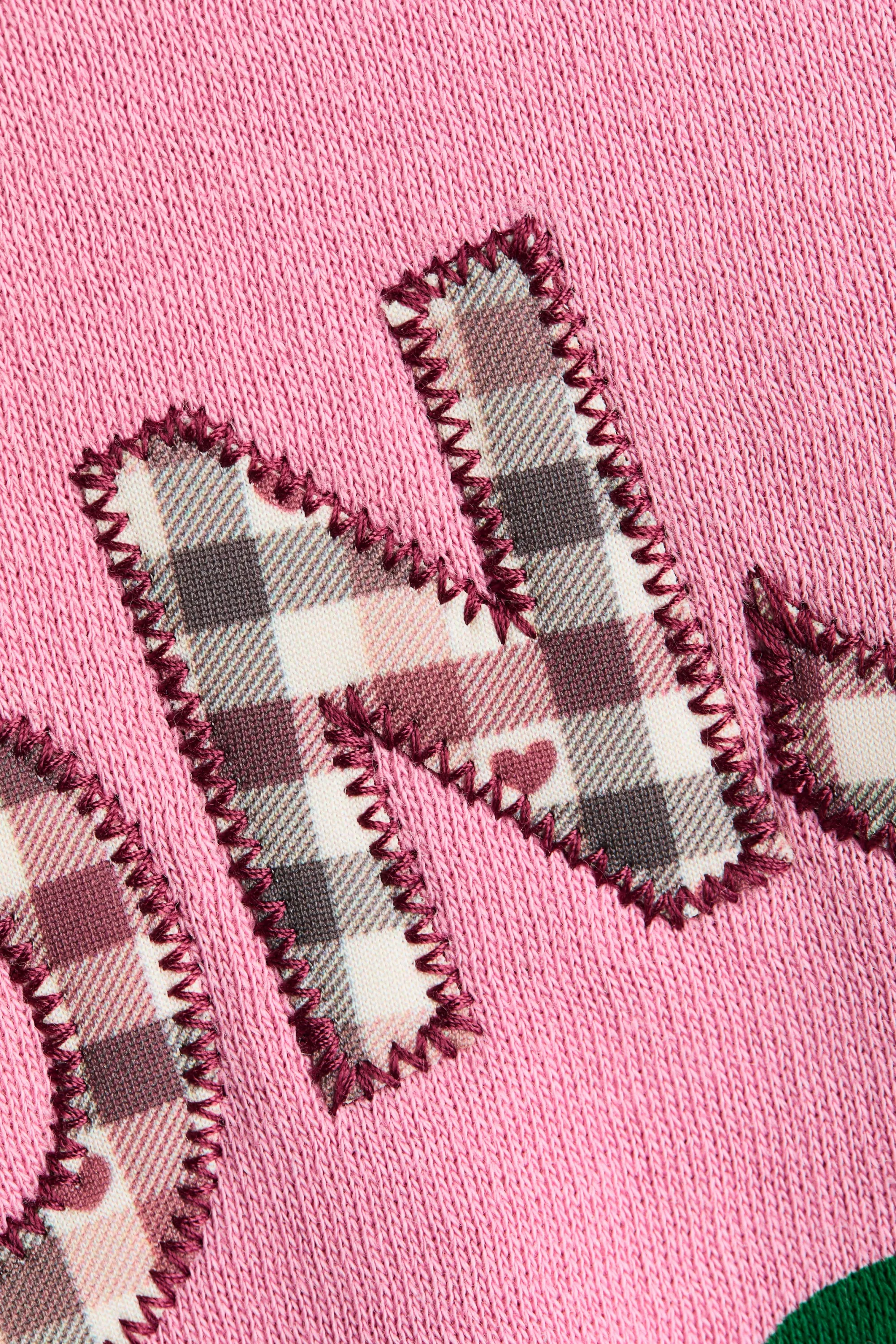 Sweat à l'intérieur brossé avec motifs - Rose/Ma Belle Cherry