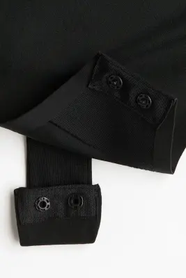 Body string Light shape en microfibre - Noir — photo 2