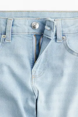 Flared Low Jeans - Bleu denim clair — photo 2