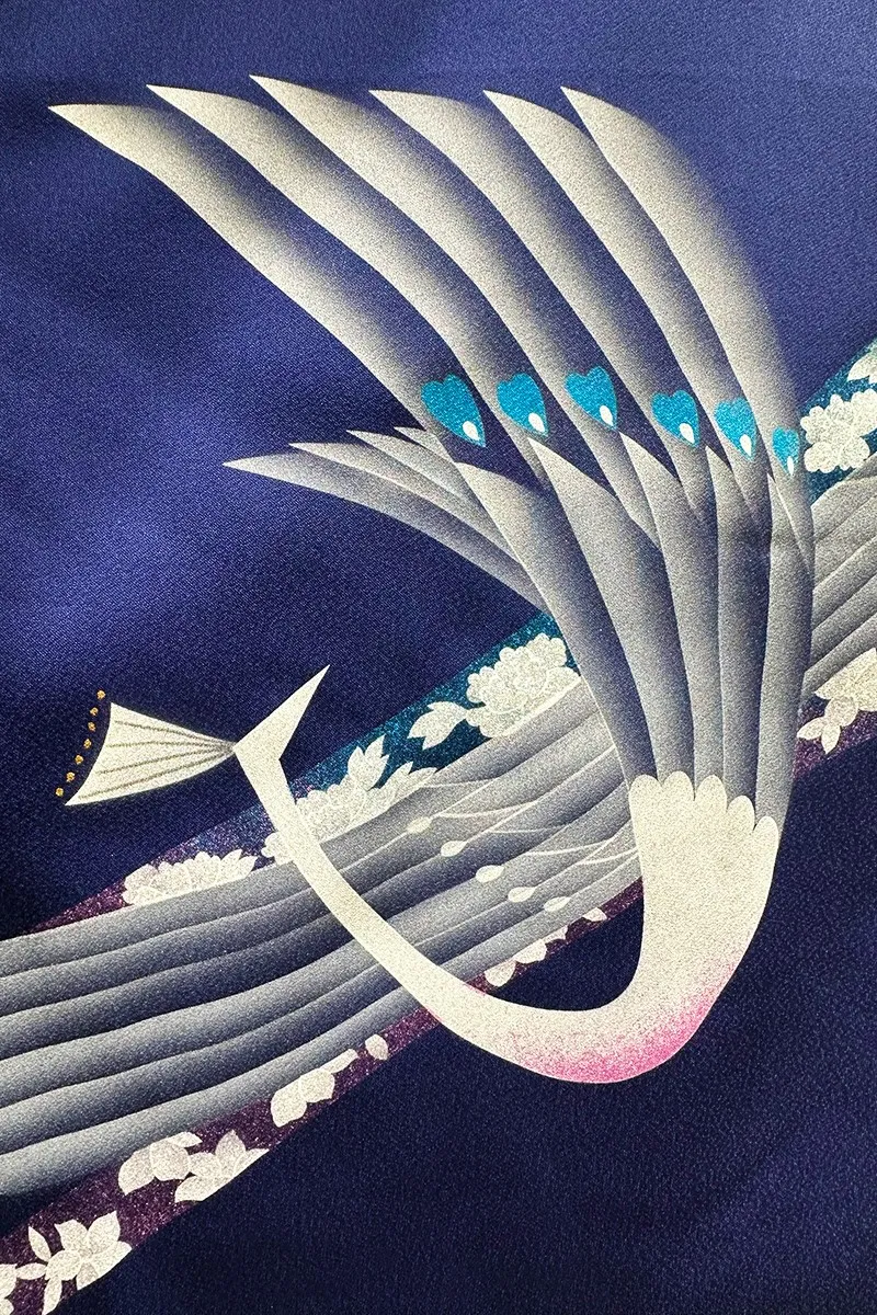 Veste Kimono Cache-cœur "Tsuru"