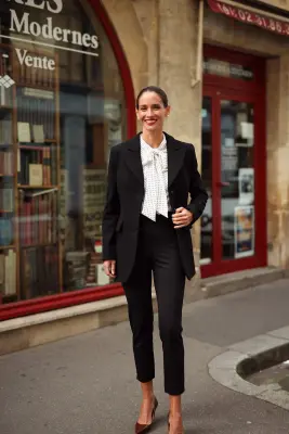 Victoire Blazer Coat - Black — photo 4