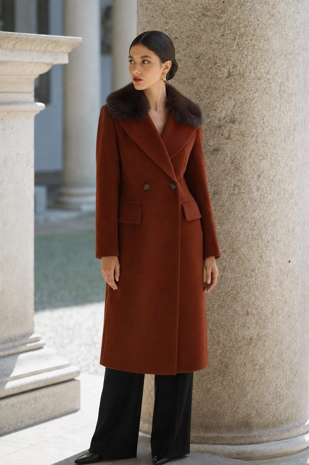 Marcelle Coat - Rust
