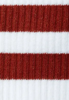 Les chaussettes côtelées - Rayures terracotta — photo 3