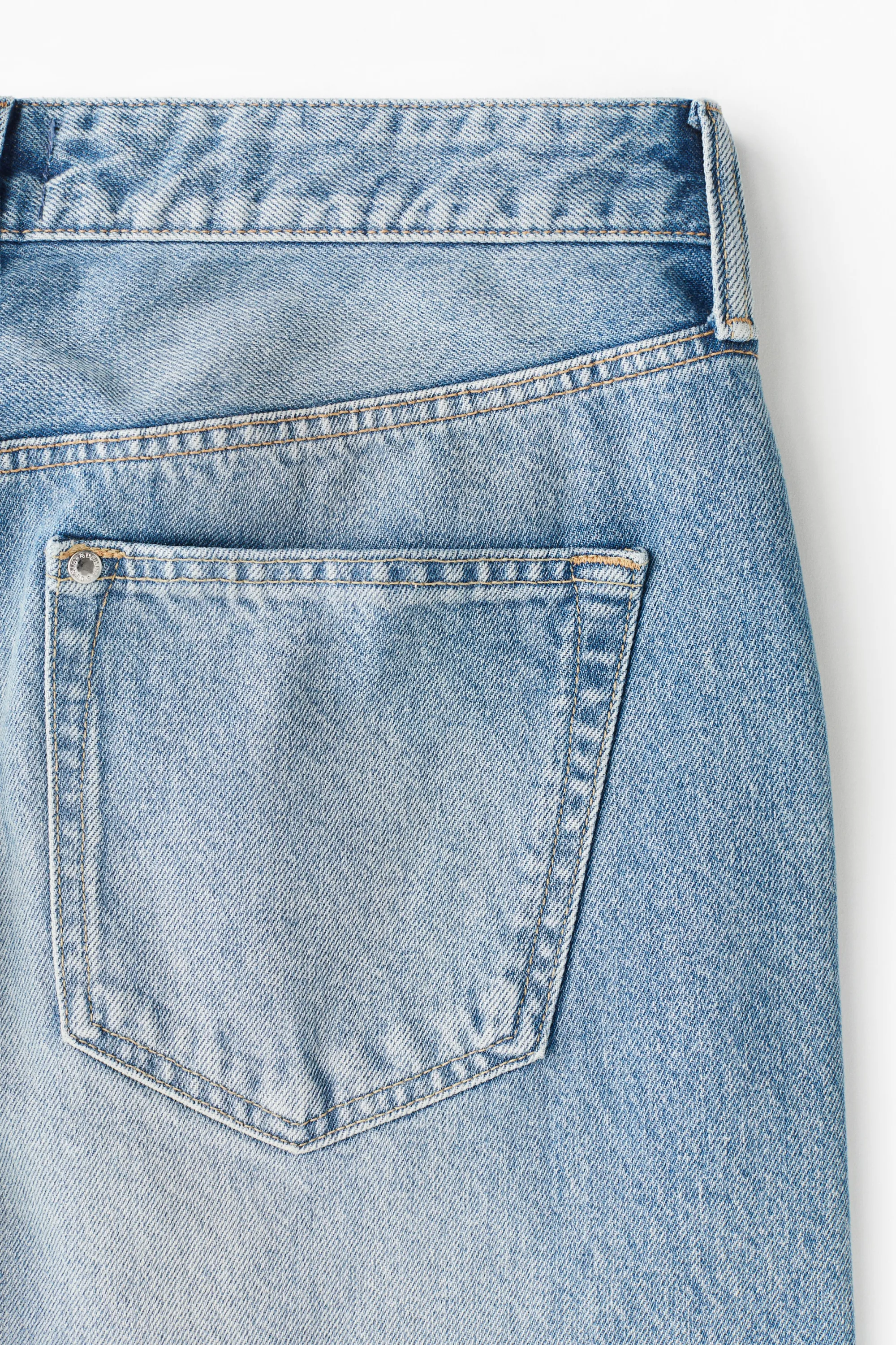 Barrel Loose Jeans - Bleu denim