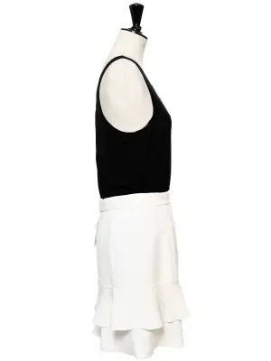 Jupe à volants en crêpe blanc Prix boutique 560€ Taille 38 — photo 4