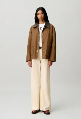 Parka courte cirée
