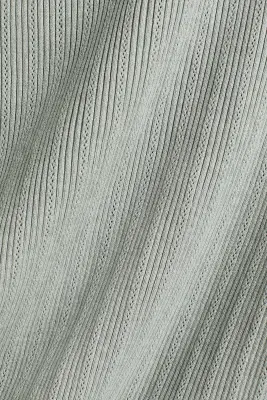 T-shirt en maille côtelée - Gris clair — photo 5