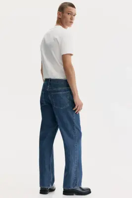 Straight Relaxed Jeans - Bleu denim — photo 3