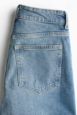 Mom Slim Fit High Waist Ankle Jeans - Bleu denim — photo 4