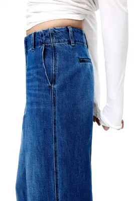 Straight High Jeans - Bleu denim — photo 2