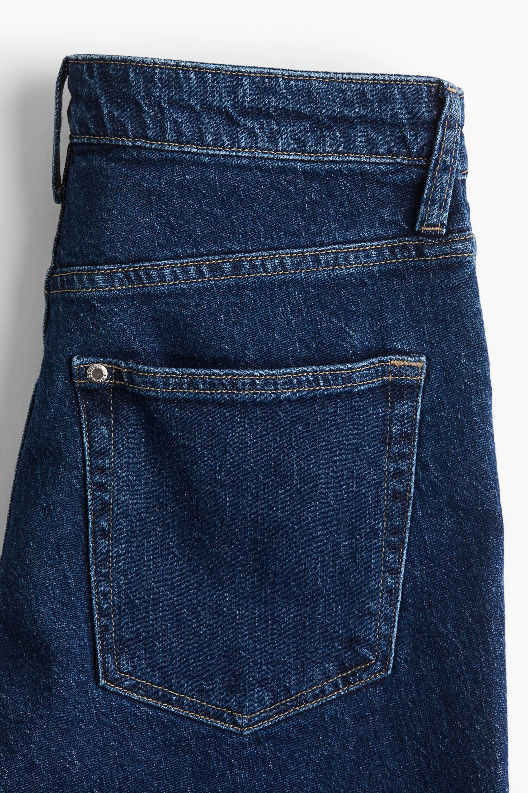 Petite Length Flared High Jeans - Bleu denim foncé