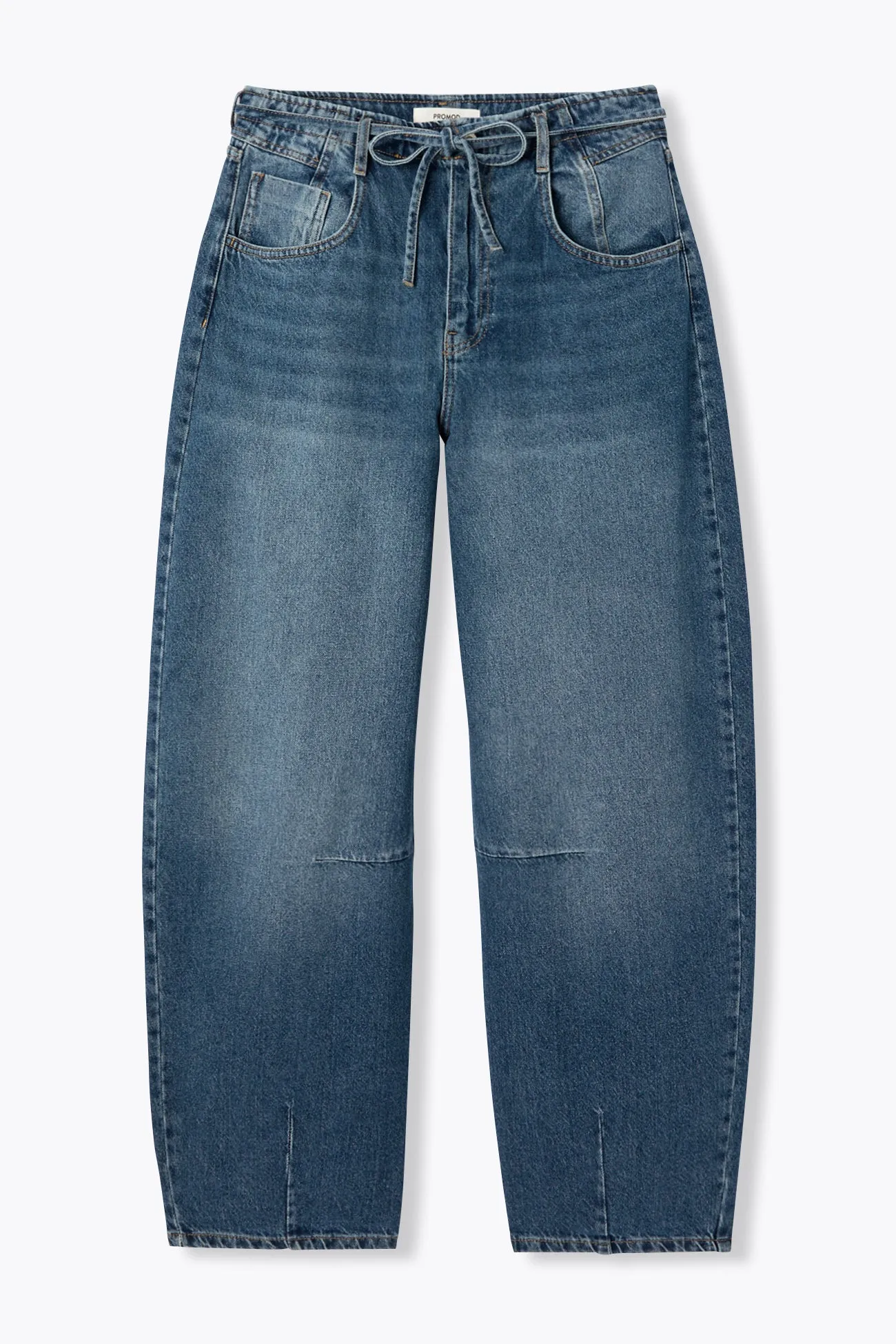Jean balloon taille haute