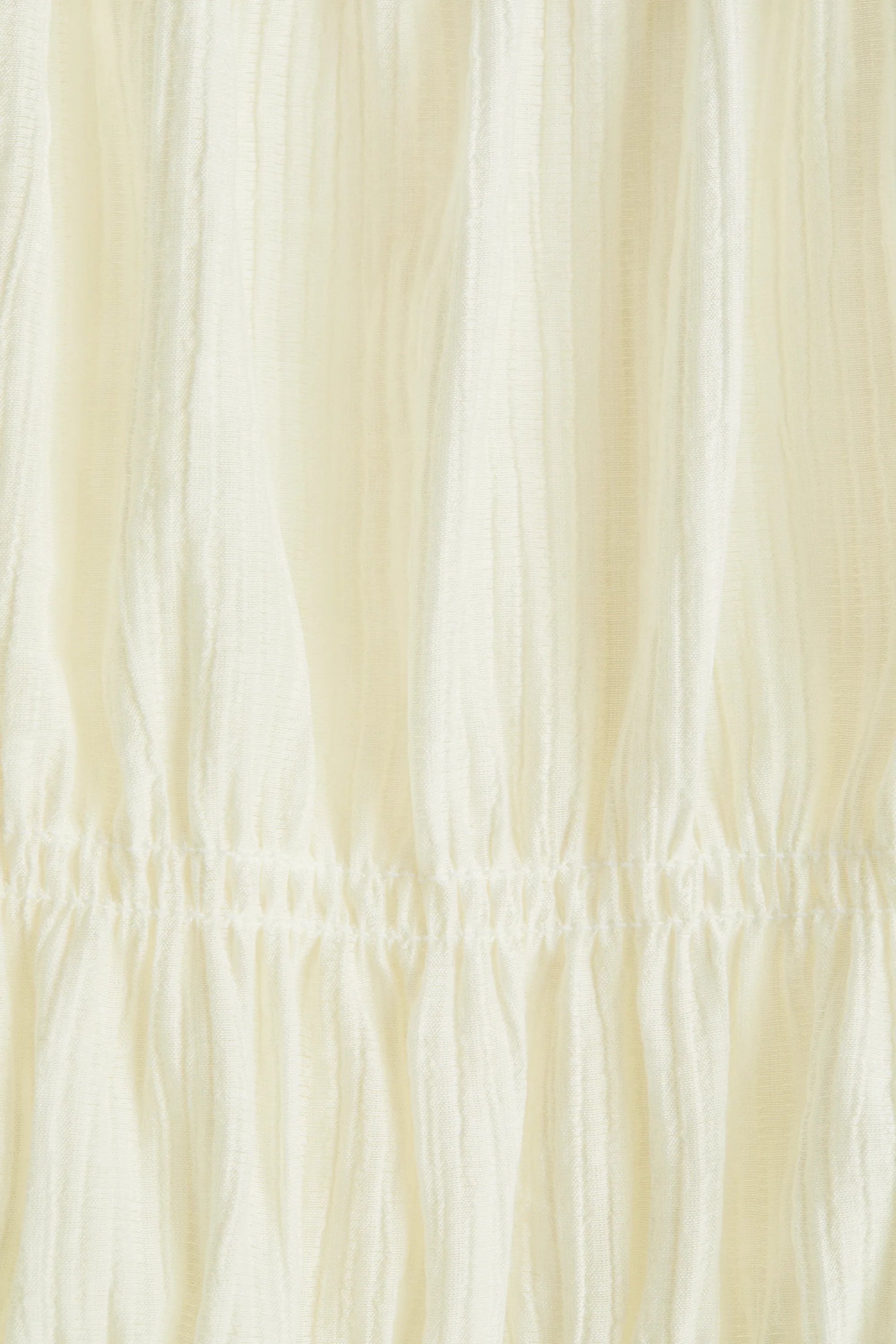 Top à effet drapé - Crème