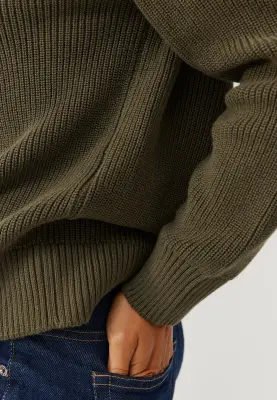 Le pull en coton - Kaki — photo 3