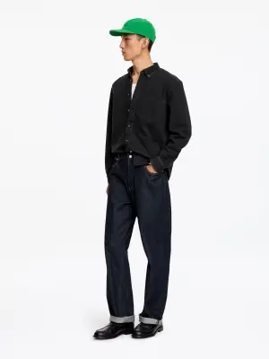 Regular Denim Shirt - Noir — photo 2