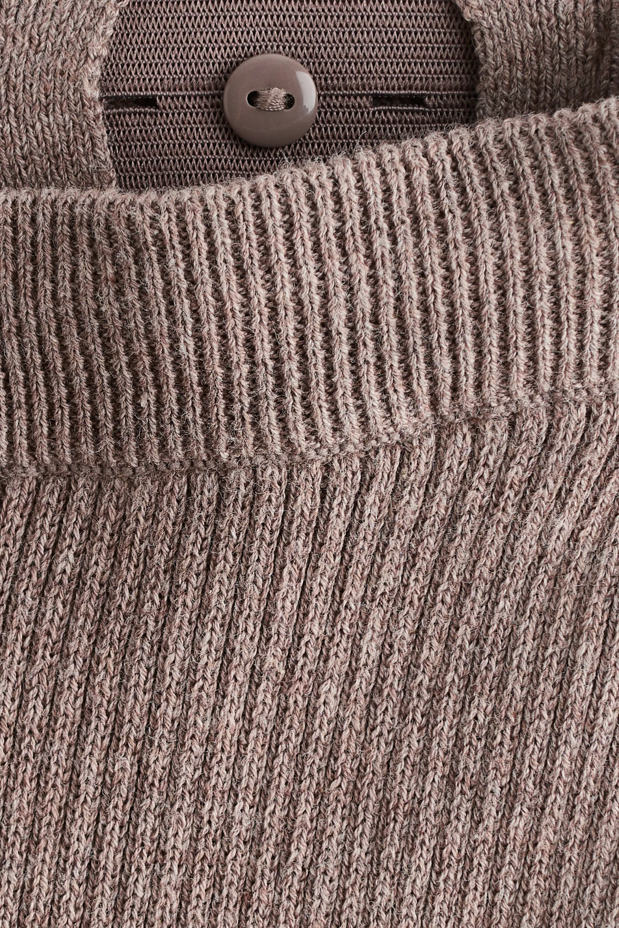 Pantalon côtelé en maille de coton - Beige