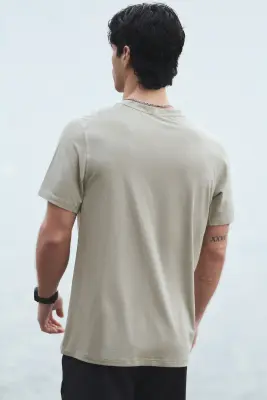 T-shirt de running DryMove™ - Beige foncé — photo 5