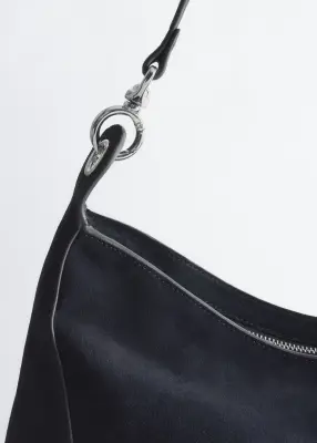 Split-Suede Carryall Bag - Bleu — photo 1