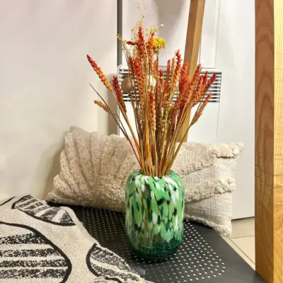 Vase Moucheté Vert — photo 3