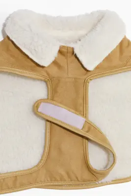 Manteau pour chien doublé de tissu Teddy bear - Beige — photo 3