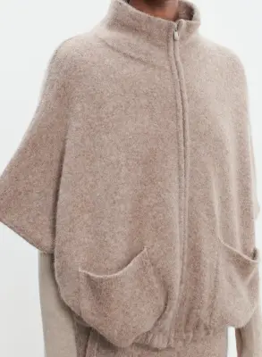 Poncho en alpaga, polyamide et élasthanne — photo 4