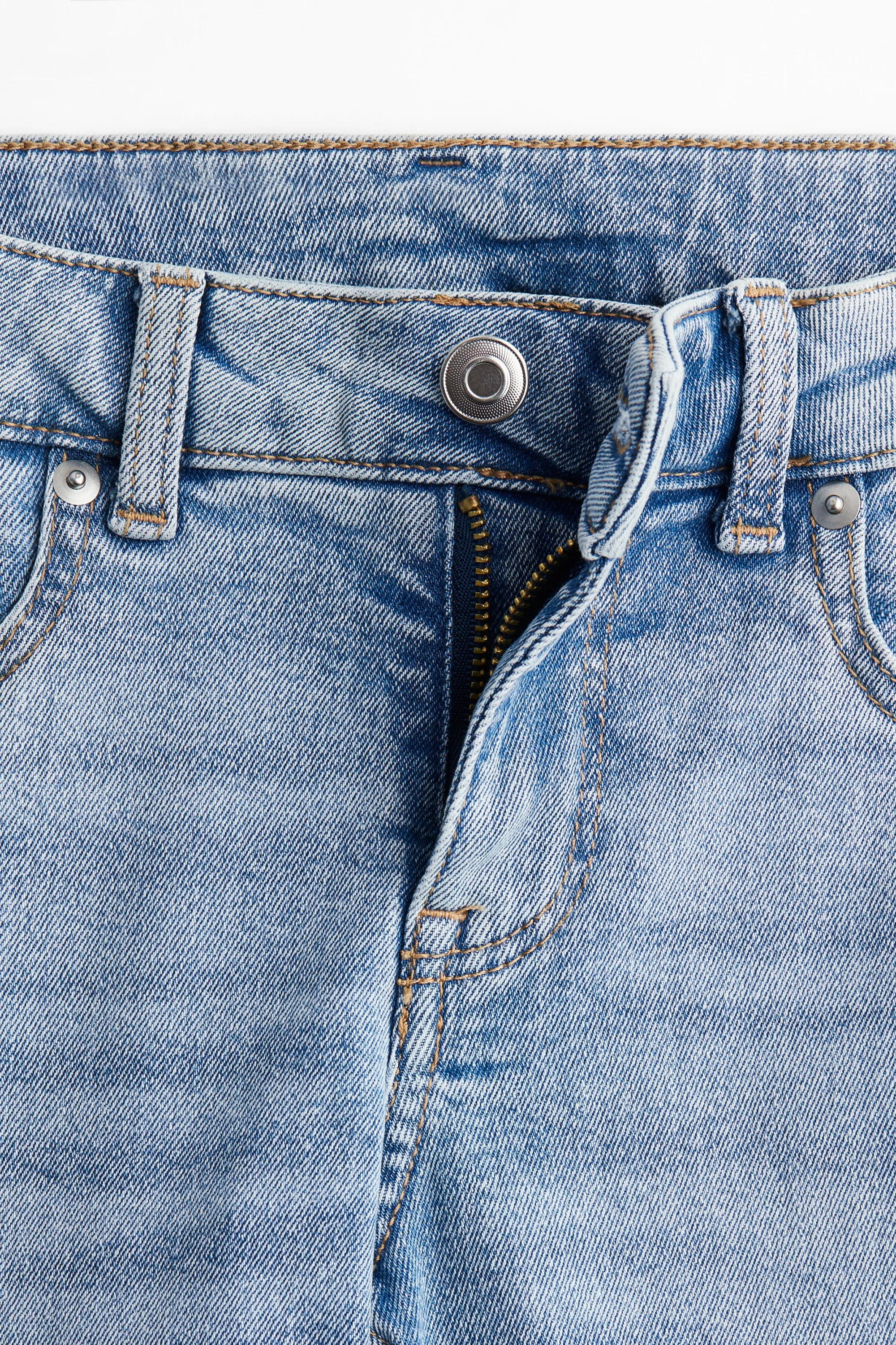 Flared Low Jeans - Bleu denim clair