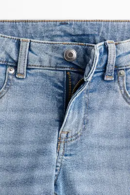Flared Low Jeans - Bleu denim clair — photo 1