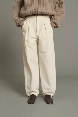 PANTALON BAPTISTE ÉCRU — photo 3