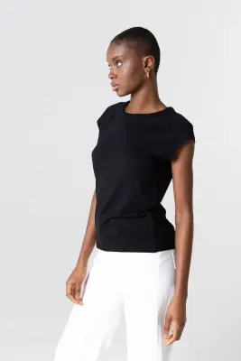 T-shirt in lyocell, tencel et coton organique — photo 3