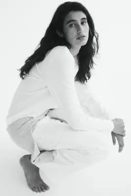 Top en coton Supima® - Blanc — photo 5