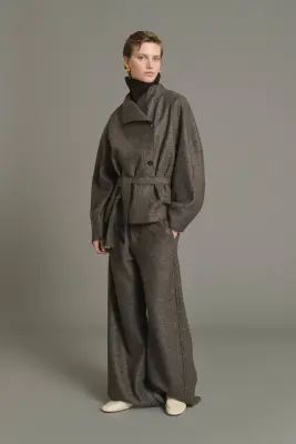PANTALON GIBSON TAUPE CHINÉ — photo 1