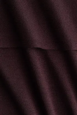 Top cape en maille fine - Bordeaux — photo 4