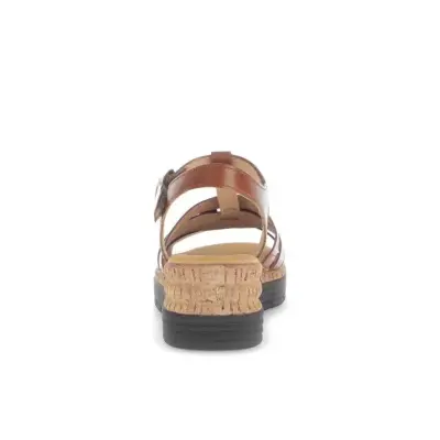 Sandales Gabor 62.701.53 Camel - Cuir Velcro Grande Pointure Femme — photo 4