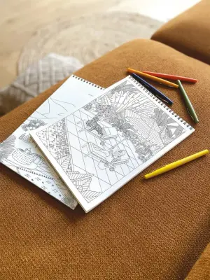 Carnet de coloriage pour adultes Bliss & Botanicals — photo 2