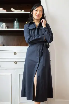 Robe Maria - bleu marine — photo 3