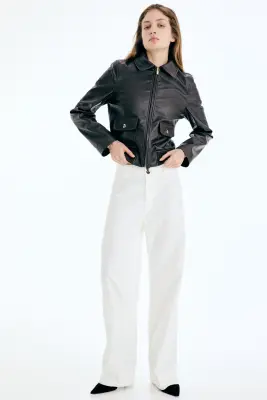 Pantalon en toile - Blanc — photo 2