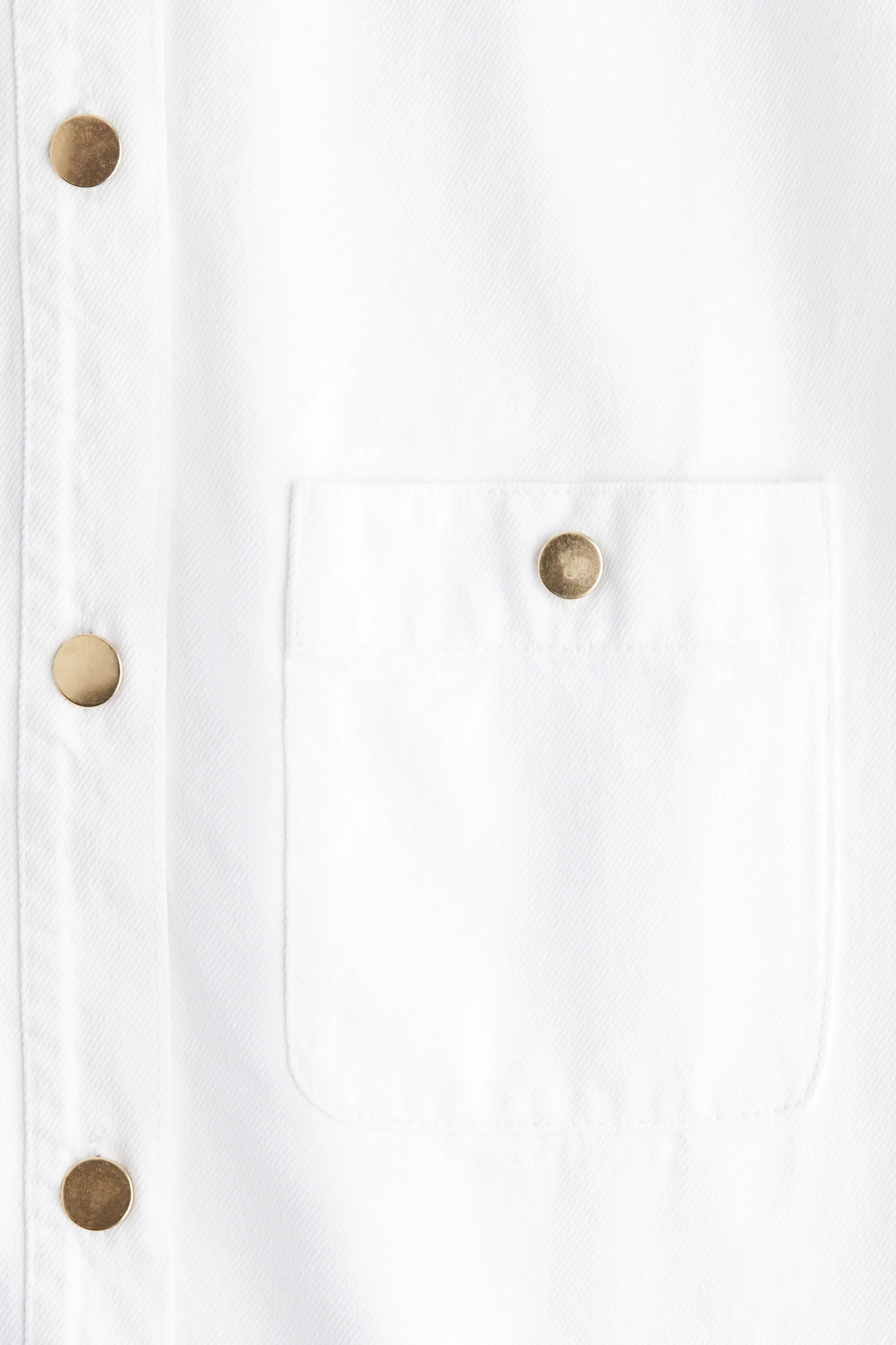 Robe sans manches en denim - Blanc