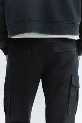 Pantalon cargo Slim Fit - Gris foncé — photo 3