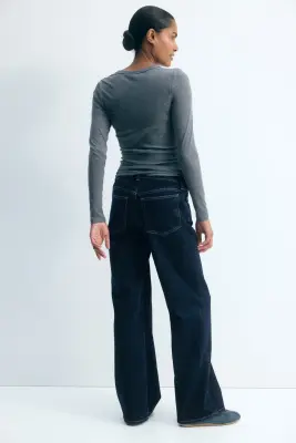 MAMA Jean large - Bleu denim foncé — photo 2