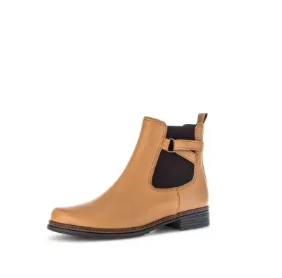 Bottines Gabor 34.670.24 Camel - Cuir Lacets Zip Grande Pointure Femme — photo 1