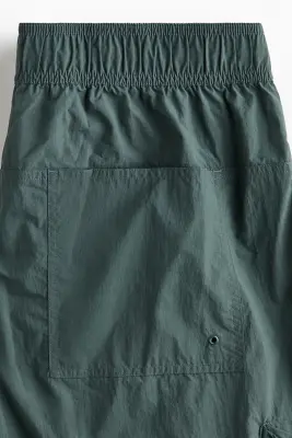 Pantalon cargo déperlant Loose Fit - Vert — photo 5