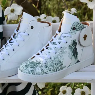 Baskets Mid vertes Marie-Antoinette — photo 1