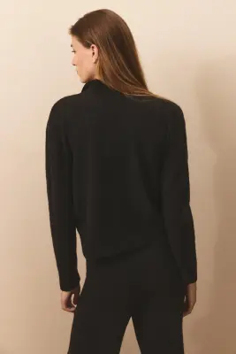 Gilet en maille fine - Noir — photo 3